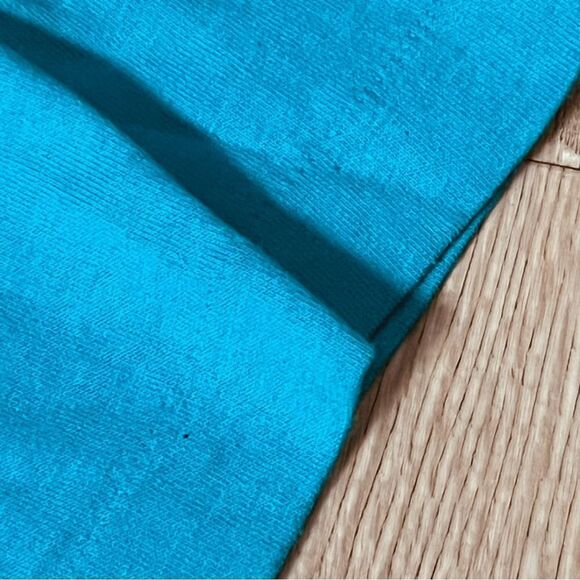 Vtg 90s Fruit of the loom Blue Sea Shells Hand Painted Single Stitch T shirt M - Picture 7 of 8